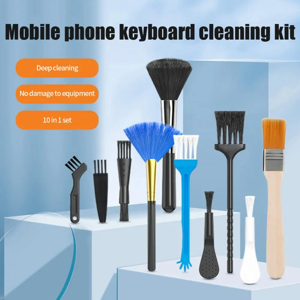 Portable Electronic Cleaner Set Crevice Brush 10pcs/set Keyboard Pc Cleaning Brush Kit Anti-static Crevice Brush Portable
Portable Electronic Cleaner Set Crevice Brush 10pcs/set Keyboard Pc Cleaning Brush Kit Anti-static Crevice Brush Portable