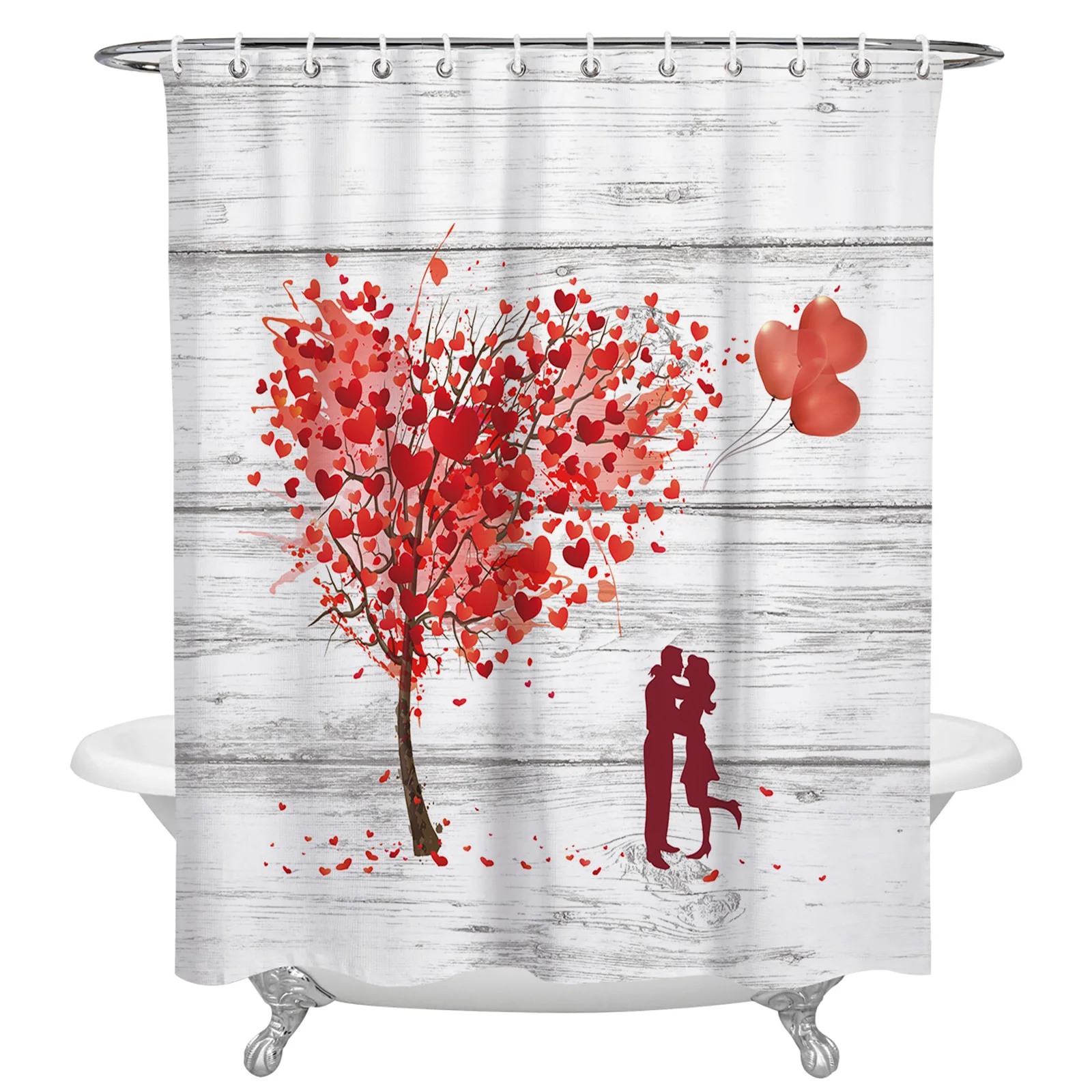 Valentine'S Day Love Tree Balloon Couple Shower Curtain Luxury Bathroom Decor Waterproof Curtains Polyester Bath Curtain
Valentine'S Day Love Tree Balloon Couple Shower Curtain Luxury Bathroom Decor Waterproof Curtains Polyester Bath Curtain