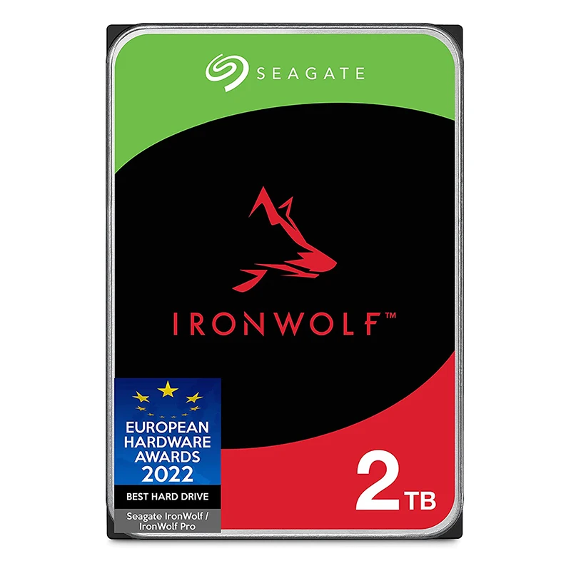 

Seagate IronWolf 2TB NAS Internal Hard Drive HDD CMR 3.5 Inch SATA 6Gb/s 5900 RPM 64MB Cache Storage (ST2000VN004)