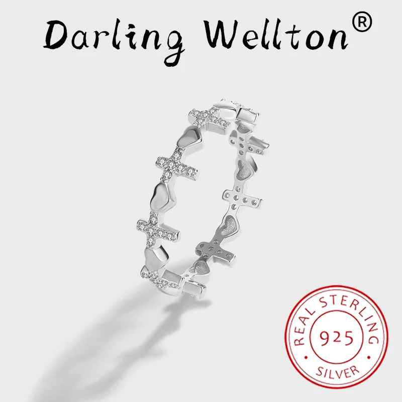 Creative Irregular Cross Heart Shape Full Diamond Couple Ring For Women Original Sterling Silver Valentine's Day Gift Jewelry
Creative Irregular Cross Heart Shape Full Diamond Couple Ring For Women Original Sterling Silver Valentine's Day Gift Jewelry