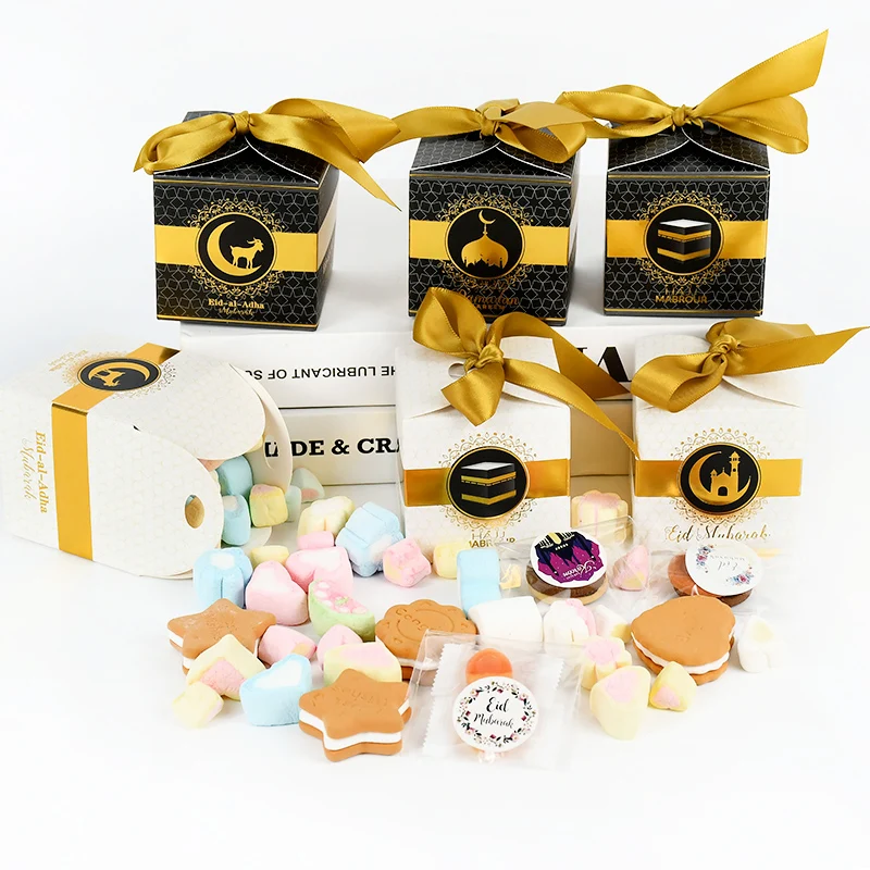 DIY Eid Mubarak Paperboard Chocolate Candy Cookie Box Ramadan Muslim Islamic Holiday Party Gift Packaging Decoration Supplies
DIY Eid Mubarak Paperboard Chocolate Candy Cookie Box Ramadan Muslim Islamic Holiday Party Gift Packaging Decoration Supplies
