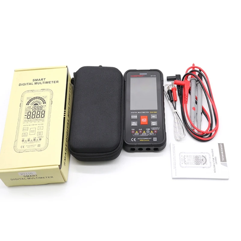 X37E Smart Multimeter TRMS 9999 Counts Auto-Ranging Voltage Tester Voltmeter Measuring AC/DC Voltage Current Capacitance
X37E Smart Multimeter TRMS 9999 Counts Auto-Ranging Voltage Tester Voltmeter Measuring AC/DC Voltage Current Capacitance