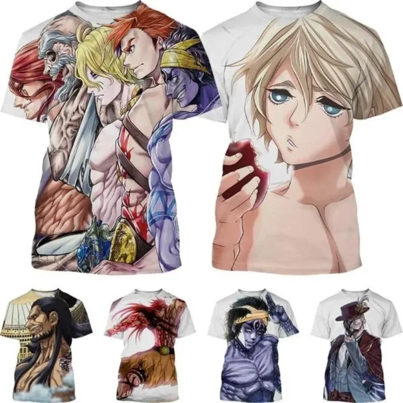 

Record Of Ragnarok Fashion Anime T Shirt God VS Human Valkyrie Painted Short Sleeve T Shirt Summer Men's Round Neck TopY2k