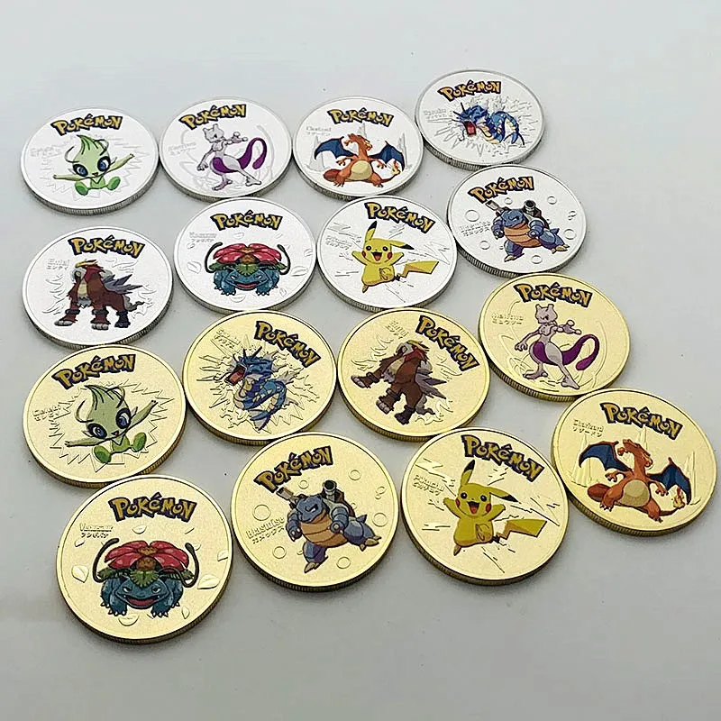 Pokemon Anime Gold Plated-Silver Plated Collectible Coin + Acrylic Case Pikachu Venusaur Eevee Charizard Game Coin Birthday Gift
Pokemon Anime Gold Plated-Silver Plated Collectible Coin + Acrylic Case Pikachu Venusaur Eevee Charizard Game Coin Birthday Gift