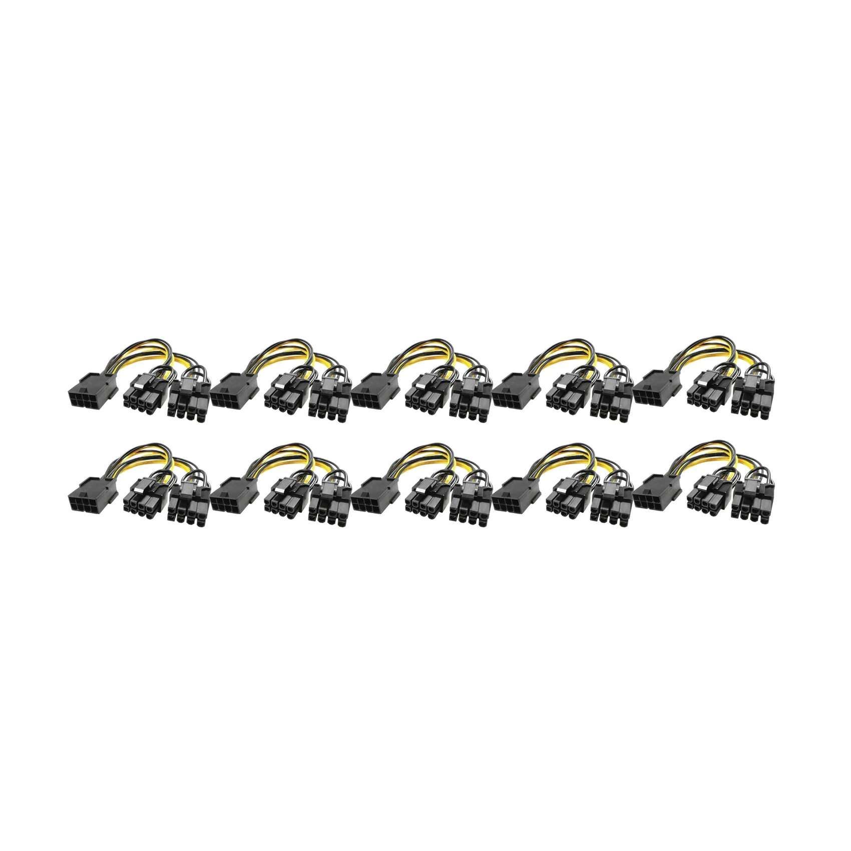 10 Pieces of Pure Copper 8Pin Female to Double Extension Cable Graphics Card 8Pin to Dual 6+2Pin Slide Rail Type Adapter
10 Pieces of Pure Copper 8Pin Female to Double Extension Cable Graphics Card 8Pin to Dual 6+2Pin Slide Rail Type Adapter