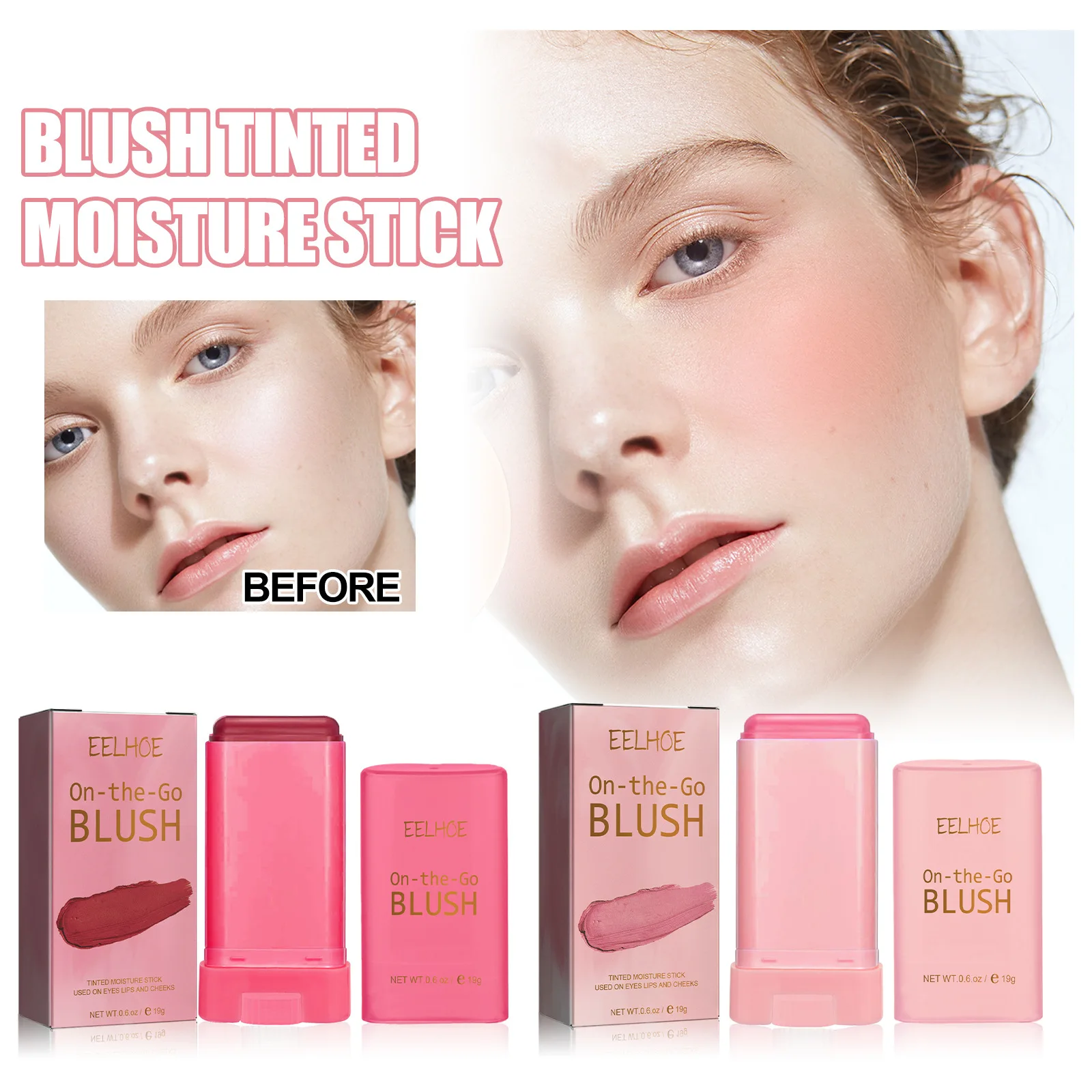 Blush Stick Brighten Primer Three-dimensional Contour Natural Nude Makeup Waterproof Lightweight Multifunctional Cosmetics
Blush Stick Brighten Primer Three-dimensional Contour Natural Nude Makeup Waterproof Lightweight Multifunctional Cosmetics