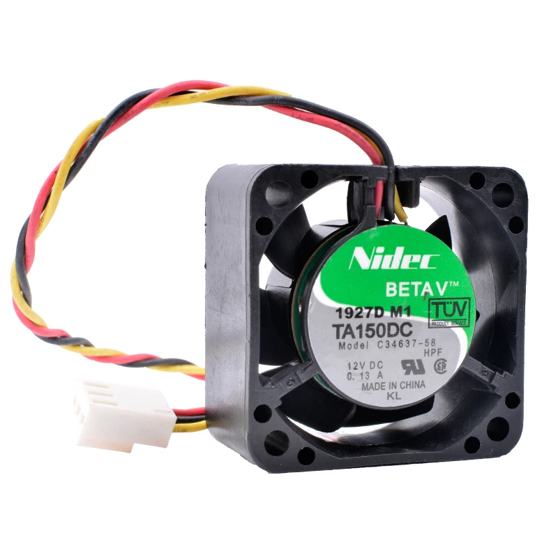 

TA150DC C34637-58 4cm 40mm fan 40x40x20mm DC12V 0.13A 3pin Dual ball bearing cooling fan for server switch chassis CPU power