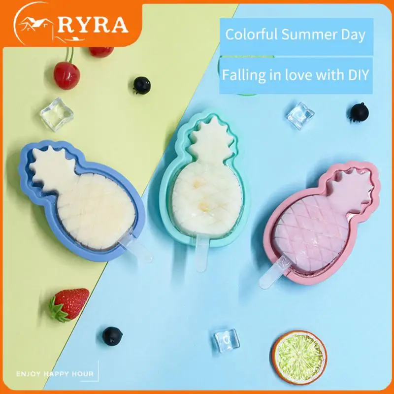 Ice Cream Mold Food Grade Silicone Ice Chocolate Ice Tray With Sticks Household Pineapple Mold Dessert Tool Reusable
Ice Cream Mold Food Grade Silicone Ice Chocolate Ice Tray With Sticks Household Pineapple Mold Dessert Tool Reusable