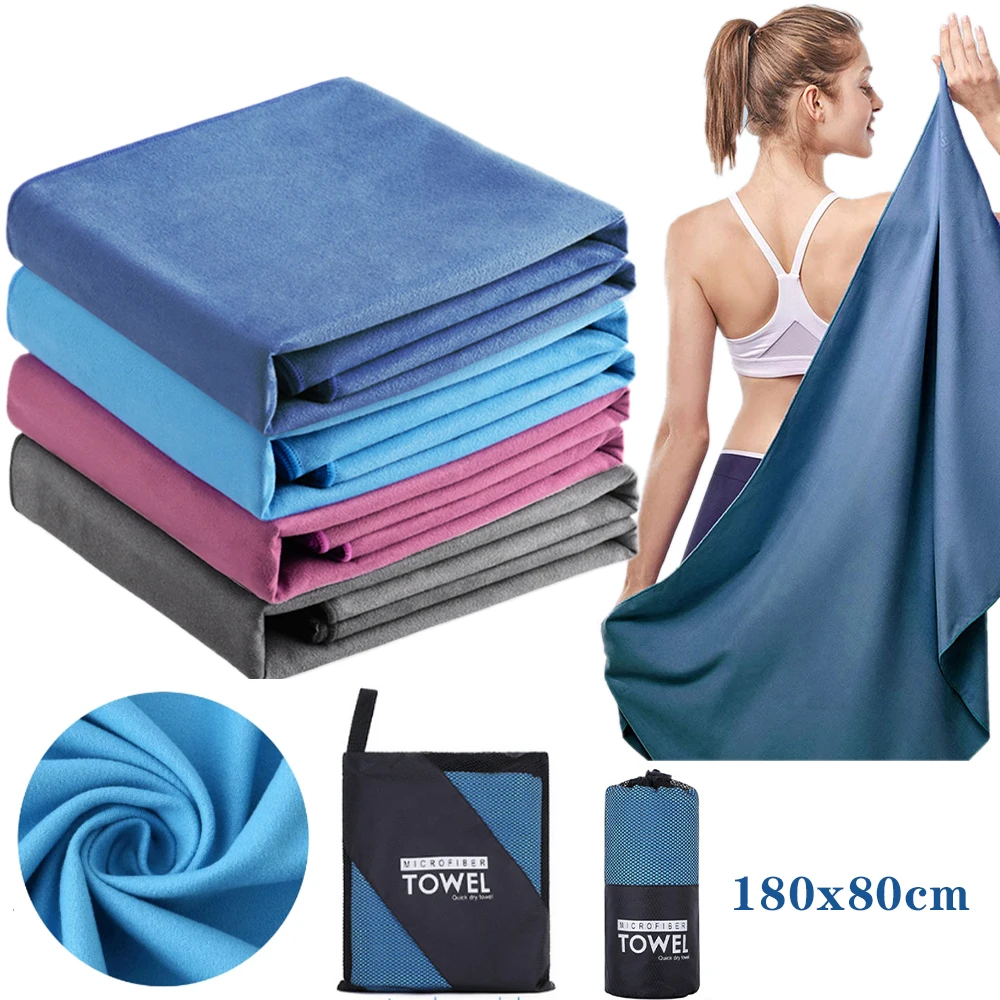 180x80cm Quick Drying Sports Microfiber Towel for Camping Travel Gym Yoga Golf Swim Bath Towels Portable Ultralight Beach Towel
180x80cm Quick Drying Sports Microfiber Towel for Camping Travel Gym Yoga Golf Swim Bath Towels Portable Ultralight Beach Towel