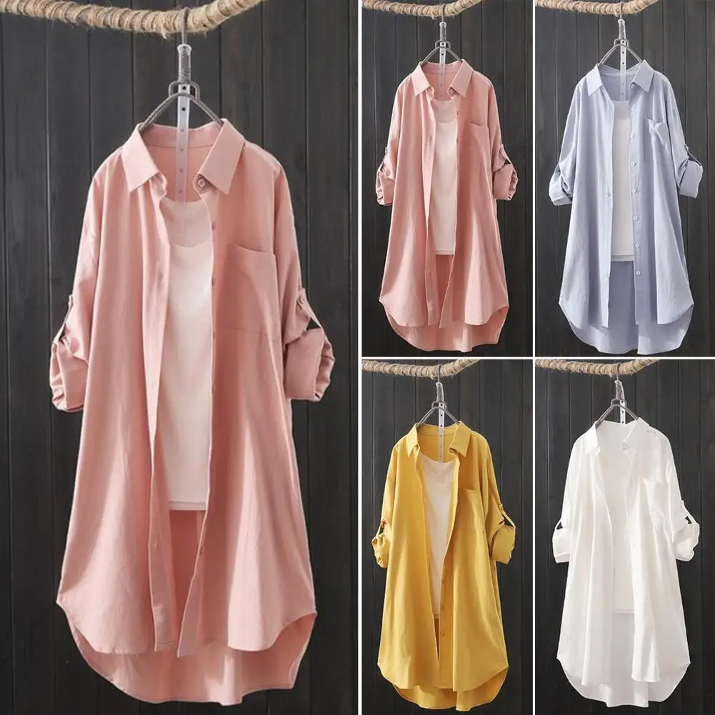 White Shirt Women 2023 Spring Summer Korean Fashion Simple Solid Color Long Shirts Lady Loose Breathable Midi Shirt and Blouse
White Shirt Women 2023 Spring Summer Korean Fashion Simple Solid Color Long Shirts Lady Loose Breathable Midi Shirt and Blouse