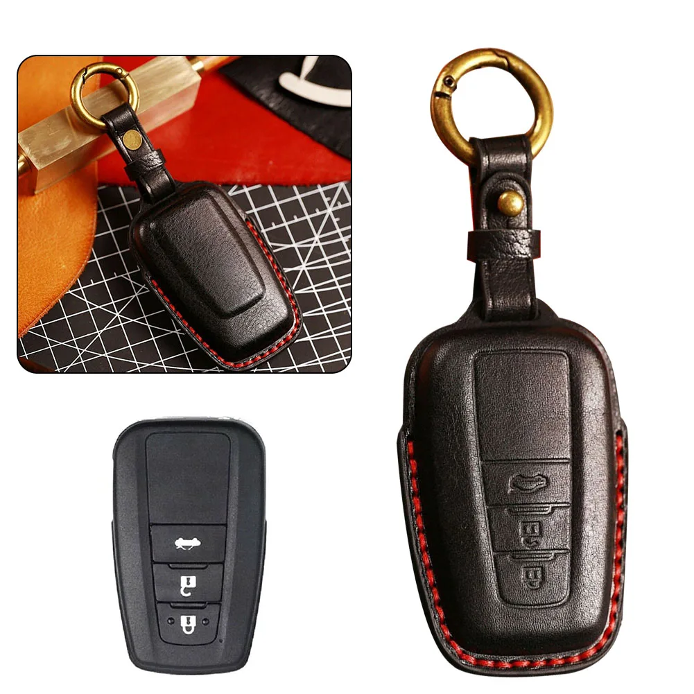 Leather Remote Car Key Case Fob Cover For Toyota For Camry For RAV4 For Corolla Key Cover Bag Protection Shell Accessories
Leather Remote Car Key Case Fob Cover For Toyota For Camry For RAV4 For Corolla Key Cover Bag Protection Shell Accessories