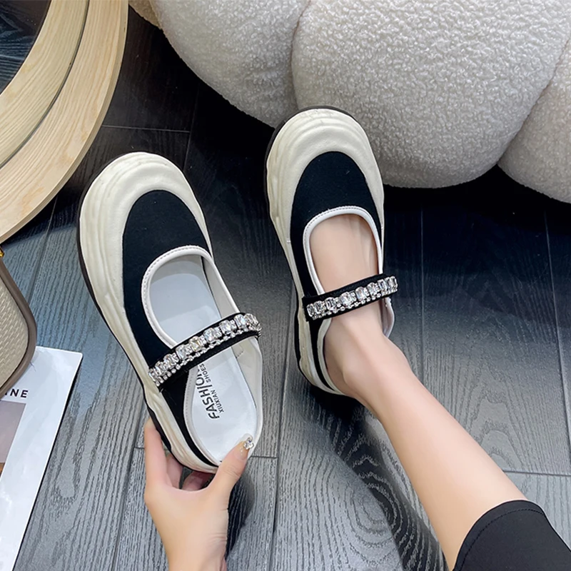 Парусиновые женские шлепанцы на плоской подошве, новая обувь с кристаллами, сандалии на ремешке, Классические сланцы, дизайнерские шлепанц...
Парусиновые женские шлепанцы на плоской подошве, новая обувь с кристаллами, сандалии на ремешке, Классические сланцы, дизайнерские шлепанц...