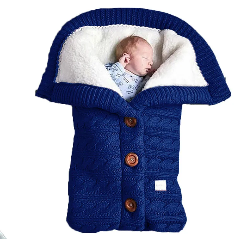 Winter Warm Sleeping Bags Newborn Baby Infant Button Knit Swaddle Wrap Swaddling Stroller Wrap Toddler Blanket Sleeping Bags
Winter Warm Sleeping Bags Newborn Baby Infant Button Knit Swaddle Wrap Swaddling Stroller Wrap Toddler Blanket Sleeping Bags