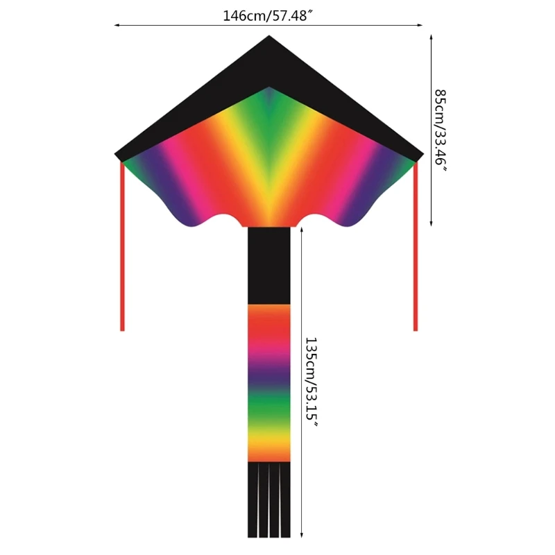 Colorful Delta Kite Long Tail Nylon Outdoor Delta Kites Flying Toys For Children Kids Kite Surf High Quality Children's
Colorful Delta Kite Long Tail Nylon Outdoor Delta Kites Flying Toys For Children Kids Kite Surf High Quality Children's
