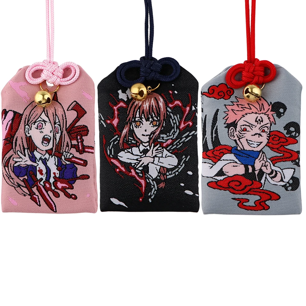 Anime Chainsaw Man Embroidery Omamori Keychain For Girls Boys Lucky Charms Jujutsu Kaisen Pray Amulet Pendant Key Chain Gift
Anime Chainsaw Man Embroidery Omamori Keychain For Girls Boys Lucky Charms Jujutsu Kaisen Pray Amulet Pendant Key Chain Gift