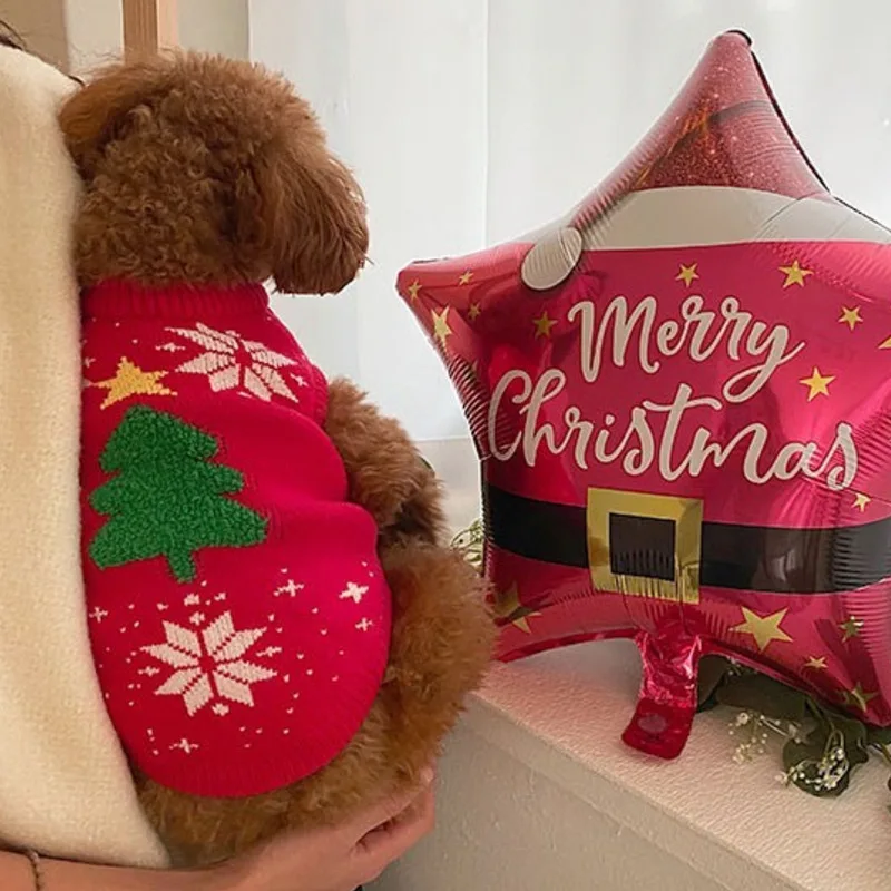 Pet Dog Clothes Christmas Knitting Sweater for Dogs Clothing Cat Small Cute Christmas Tree Fashion Boy Girl Pet Products 2022
Pet Dog Clothes Christmas Knitting Sweater for Dogs Clothing Cat Small Cute Christmas Tree Fashion Boy Girl Pet Products 2022