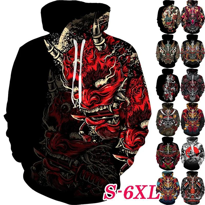 Samurai 3D Printed Hoodie Personality Men's Hip Hop Streetwear Harajuku Hooded Sweatshirt
Samurai 3D Printed Hoodie Personality Men's Hip Hop Streetwear Harajuku Hooded Sweatshirt