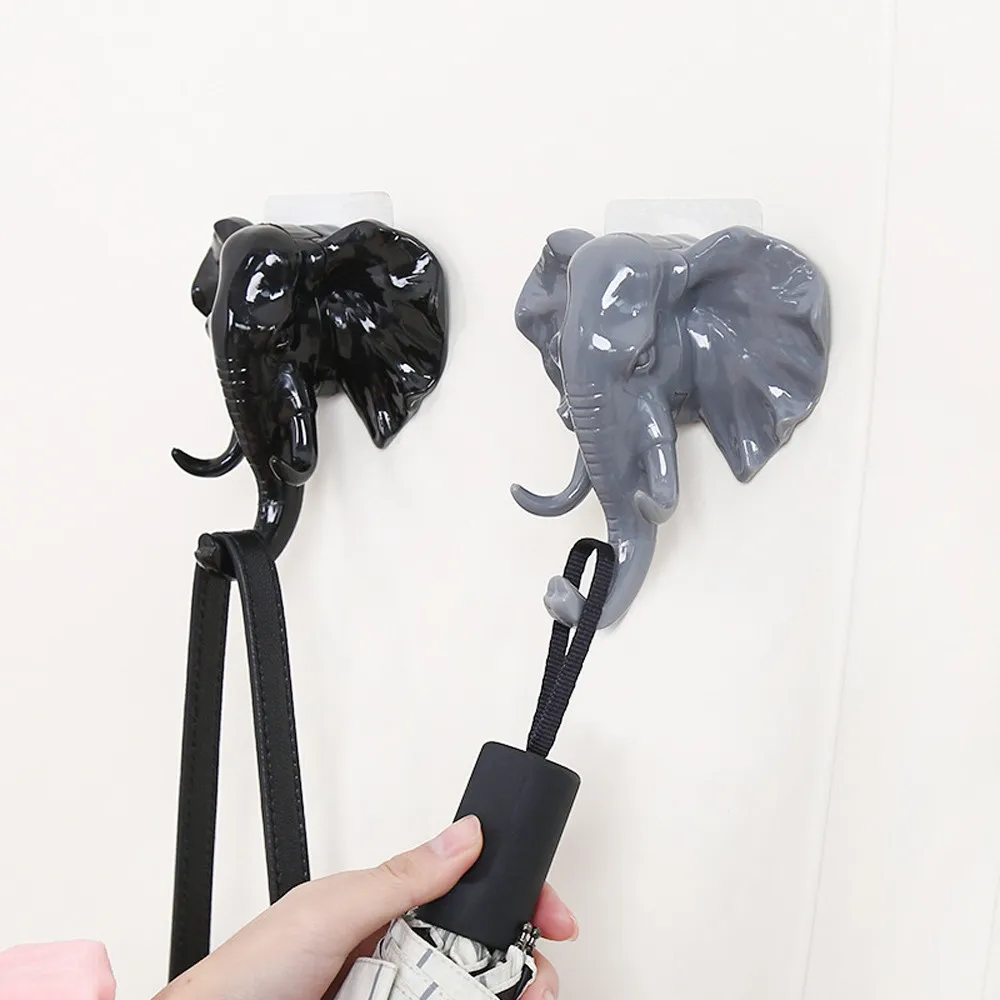 Elephant Head Animal Wall Door Clothing Hook Display Storage Racks Self Adhesive Hanger Bag Keys Sticky Holder Creative Decor
Elephant Head Animal Wall Door Clothing Hook Display Storage Racks Self Adhesive Hanger Bag Keys Sticky Holder Creative Decor
