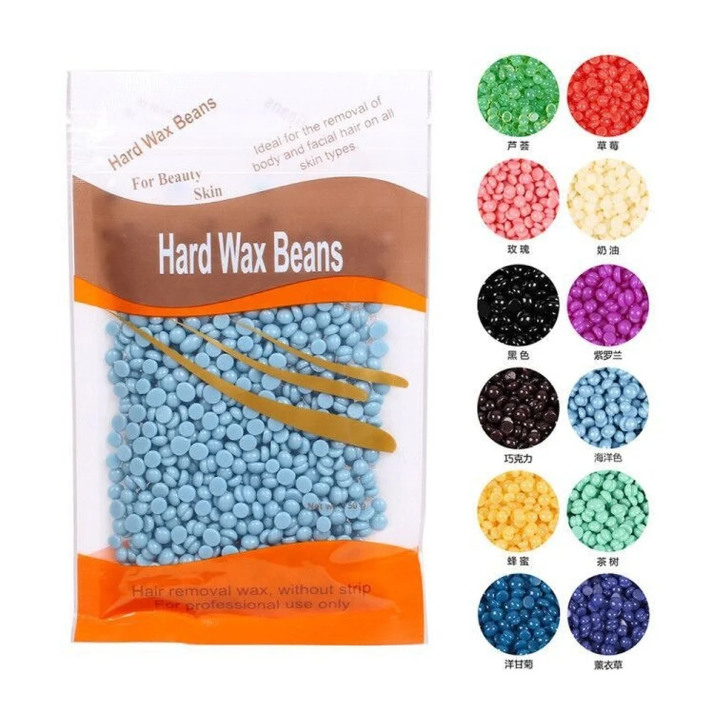 

100g Wax beans Hard Hot Film Waxing Beans Bead Pellet Armpit Arm Legs Hair Removal No Strip Depilatory Wax-melt Warmer Machine