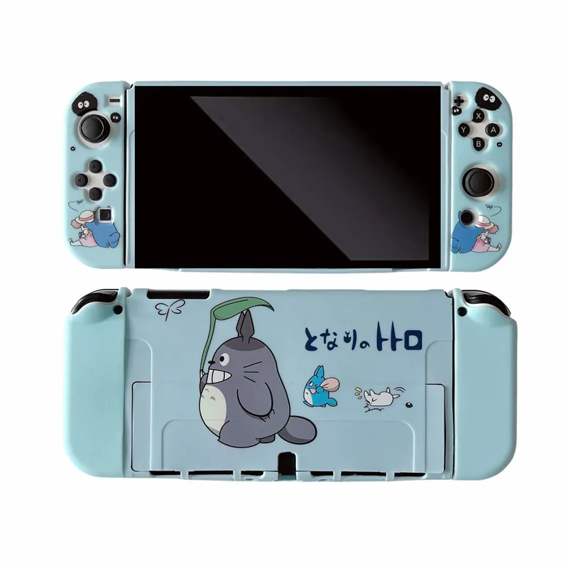 

Cute Cartoon Chinchilla Gudetama XO Soft Phone Cases For Nintendo Switch Game Console Controller OLED Gaming Accessories