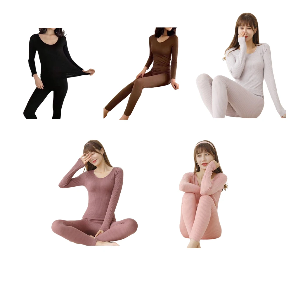 Women Casual Thermal Underwear Long Sleeve Simple Design Solid Color Warm Tops Pants Autumn Lingerie Clothing Black
Women Casual Thermal Underwear Long Sleeve Simple Design Solid Color Warm Tops Pants Autumn Lingerie Clothing Black