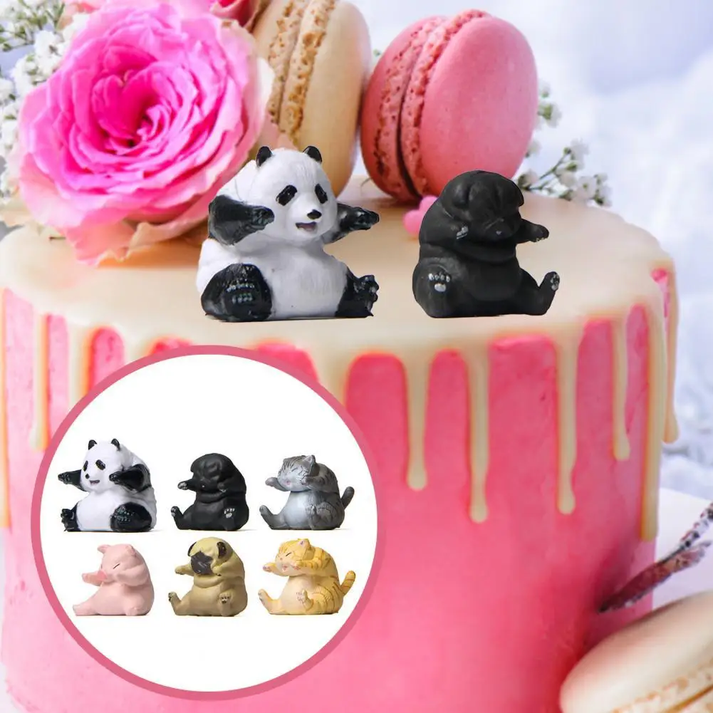 6Pcs Animals Figurine Vivid Decorative Adorable Micro Landscape Fat Cat Panda Car Decoration for Home
6Pcs Animals Figurine Vivid Decorative Adorable Micro Landscape Fat Cat Panda Car Decoration for Home