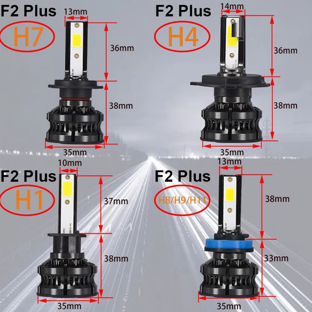 2pcs 80W IP67 14000LM F2 PLUS LED Car Headlight Car Fog Light Headlight H7 H4 H1 H11/H9 /H8 LED Car Headlight Car Accessory
2pcs 80W IP67 14000LM F2 PLUS LED Car Headlight Car Fog Light Headlight H7 H4 H1 H11/H9 /H8 LED Car Headlight Car Accessory