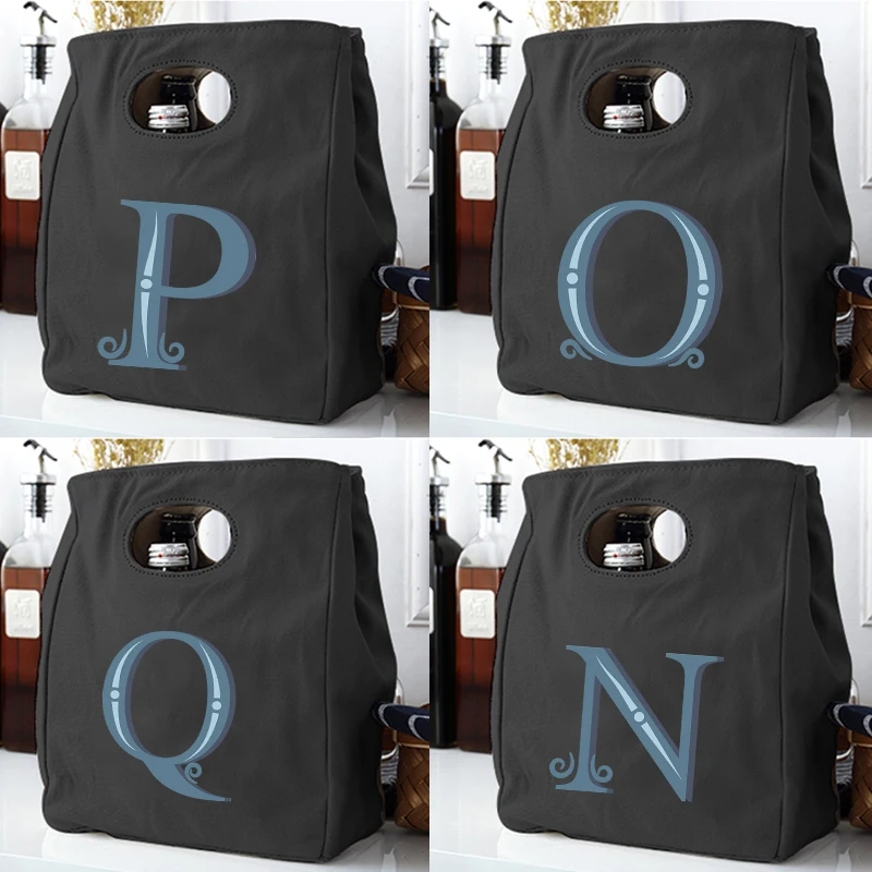 2022 Blue Letter Lunch Bag Unisex Insulated Lunch Bag Insulated Canvas Tote Bag Office Picnic Portable School Food Storage Bag
2022 Blue Letter Lunch Bag Unisex Insulated Lunch Bag Insulated Canvas Tote Bag Office Picnic Portable School Food Storage Bag