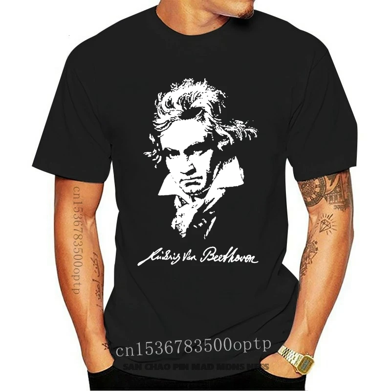 Long Short Sleeve Black T Shirt Music Composer Beethoven Cotton
Long Short Sleeve Black T Shirt Music Composer Beethoven Cotton