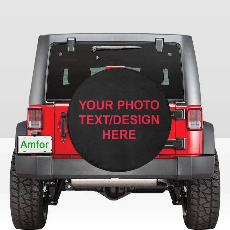 Custom Tire Cover Picture Print - Put Your Image Photo Text on Personalized Spare Tire - Customizable Camping Gift,
Custom Tire Cover Picture Print - Put Your Image Photo Text on Personalized Spare Tire - Customizable Camping Gift,