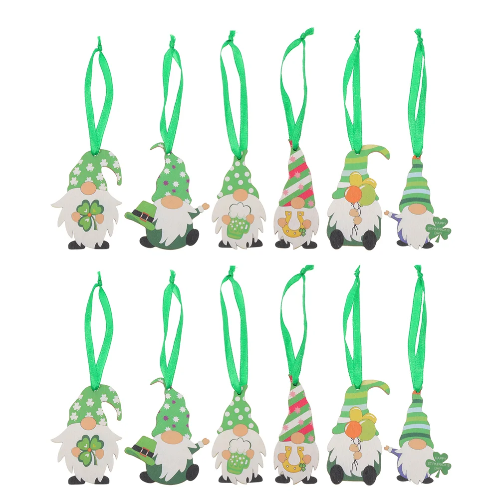 

36Pcs St. Patrick's Day Gnome Pendant Creative Hanging Dwarf Pendant Decor