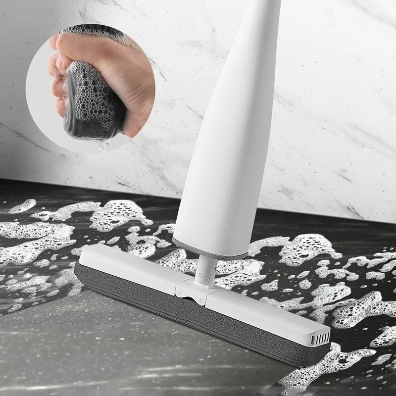 180 Degree Self-Wringing Mop Squeeze Mop with PVA Sponge Mop Heads Floor Wash-free Washing Mop Lazy Squeezing Water Comes Mop
180 Degree Self-Wringing Mop Squeeze Mop with PVA Sponge Mop Heads Floor Wash-free Washing Mop Lazy Squeezing Water Comes Mop