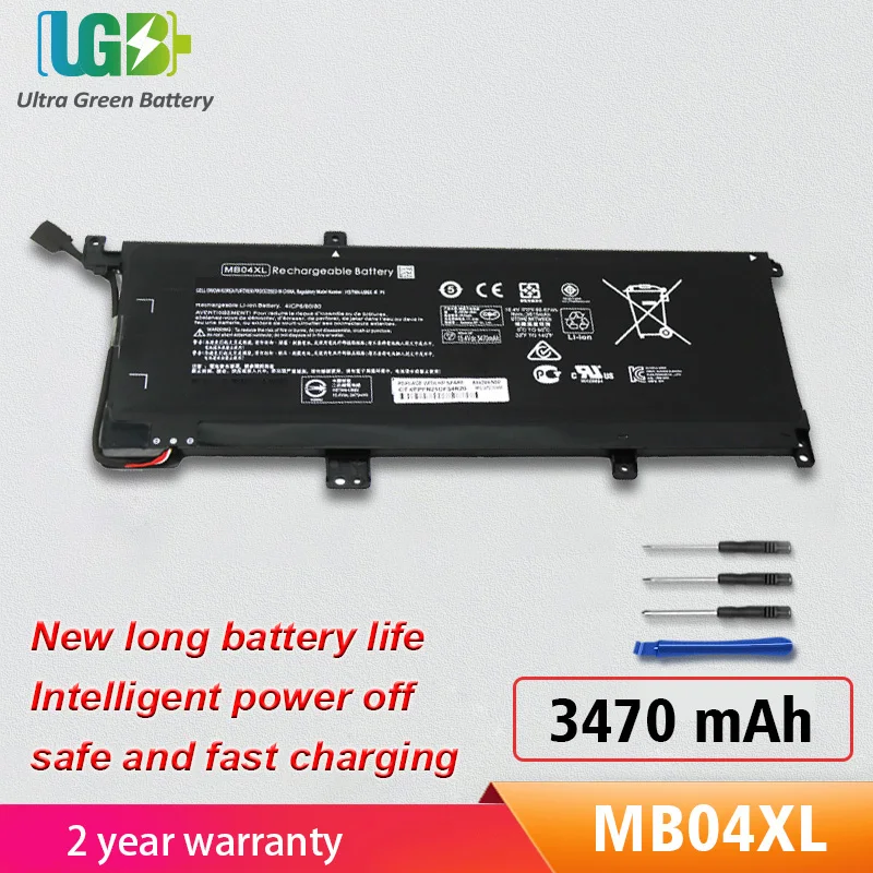 

UGB New MB04XL HSTNN-UB6X TPN-W119 Battery For HP Envy X360 Series 15-AQ103NO 15-AR000ND 15-AQ002NX M6-AQ003DX W2K42UA