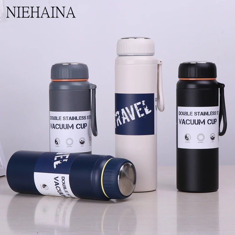 800Ml / 1000Ml Large Capacity Double Stainless Steel Thermos Outdoor Travel Portable Leak-Proof Car Vacuum Flask 1PCS
800Ml / 1000Ml Large Capacity Double Stainless Steel Thermos Outdoor Travel Portable Leak-Proof Car Vacuum Flask 1PCS