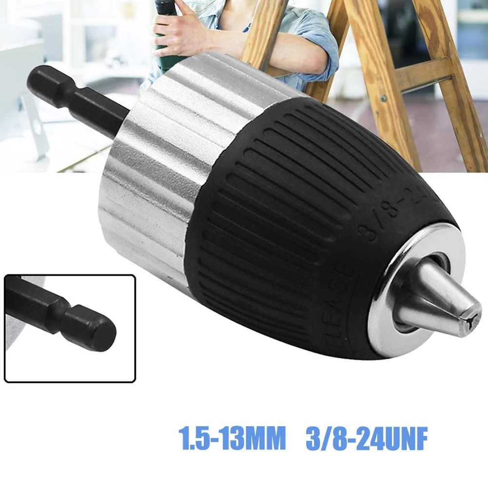 Self-Locking Electric Drill Chuck 2-13mm Clamping Range Drill Bit Holder Hex Shank Adapter Keyless Adapter Impact Hex Shank
Self-Locking Electric Drill Chuck 2-13mm Clamping Range Drill Bit Holder Hex Shank Adapter Keyless Adapter Impact Hex Shank