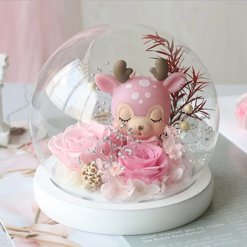 Diameter=23cm Super Big Size White Base Round Glass Dome Vase Home Decoration Creative Cover DIY Friend Birthday Gift Wedding 
Diameter=23cm Super Big Size White Base Round Glass Dome Vase Home Decoration Creative Cover DIY Friend Birthday Gift Wedding