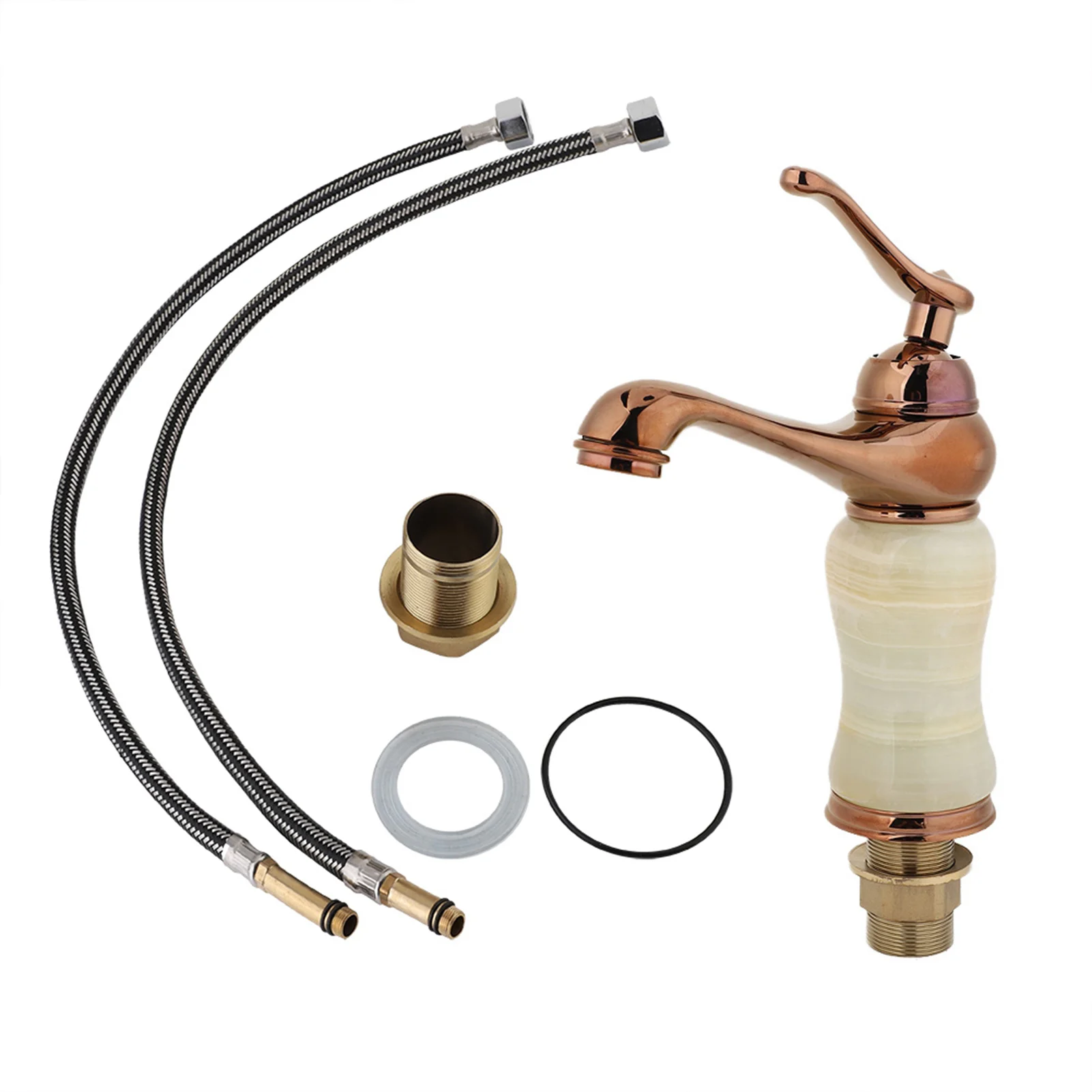 Hot and Cold European Faucet Antique Bathroom Faucet G1/2( Rose Gold )
Hot and Cold European Faucet Antique Bathroom Faucet G1/2( Rose Gold )