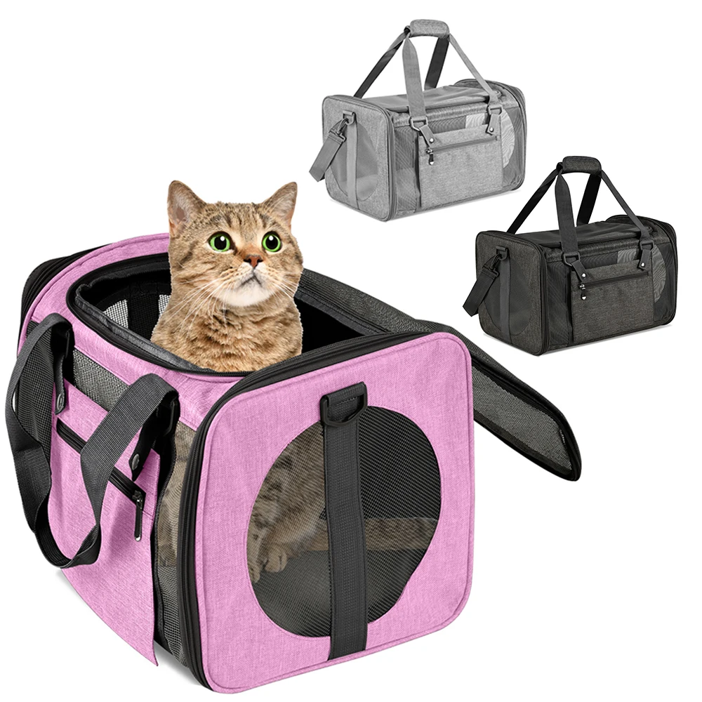 Cat Carrier Bag Portable Breathable Mesh Foldable Single Shoulder Bags Outdoor Travel Kitten Pet Carrier for Cats Transport Bag
Cat Carrier Bag Portable Breathable Mesh Foldable Single Shoulder Bags Outdoor Travel Kitten Pet Carrier for Cats Transport Bag