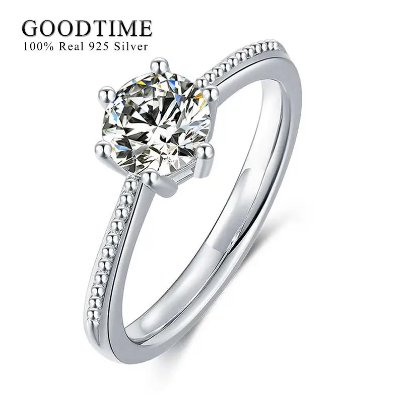 Luxury Wedding Women Ring Pure 100% 925 Sterling Silver Round 1ct Moissanite Ring Anniversary Jewelry Engagement Gift
Luxury Wedding Women Ring Pure 100% 925 Sterling Silver Round 1ct Moissanite Ring Anniversary Jewelry Engagement Gift