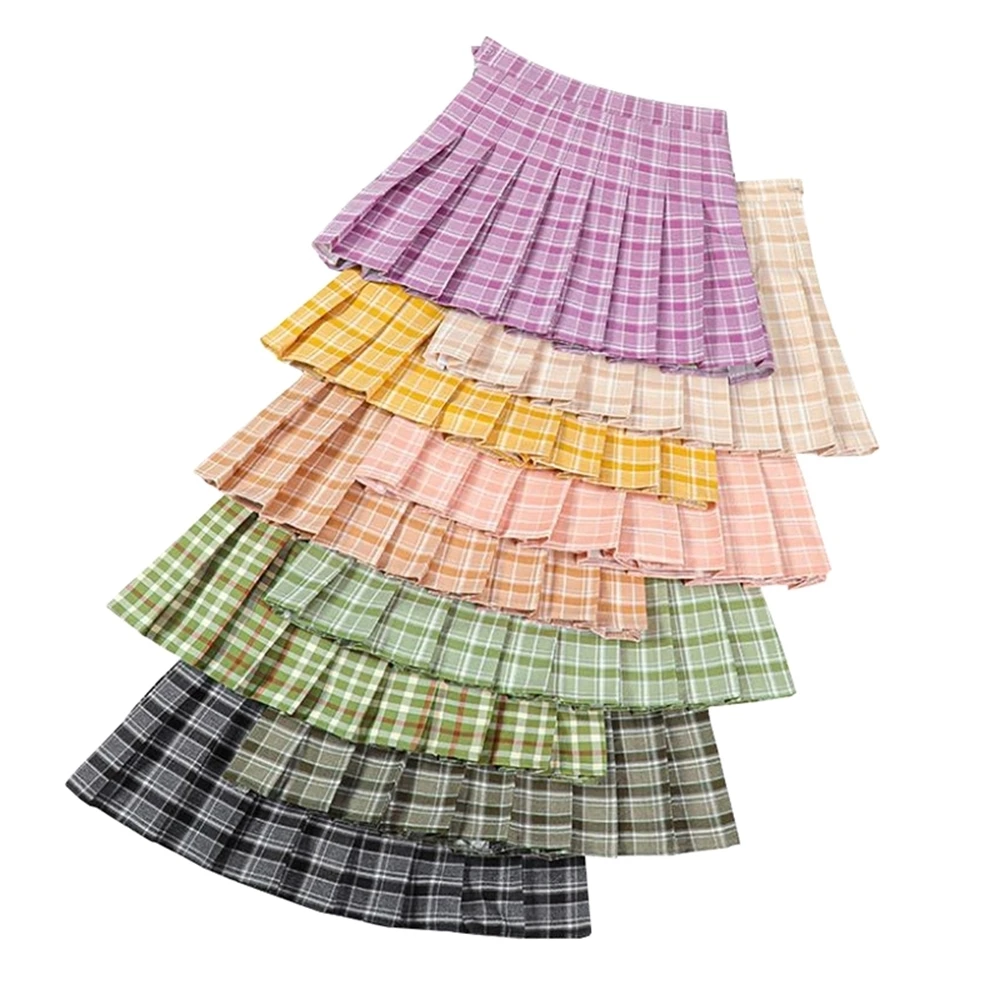Women's Plaid pleated skirt, purple high waist skirt, safety lining, school uniform, girls' miniskirt, Korean fashion
Women's Plaid pleated skirt, purple high waist skirt, safety lining, school uniform, girls' miniskirt, Korean fashion