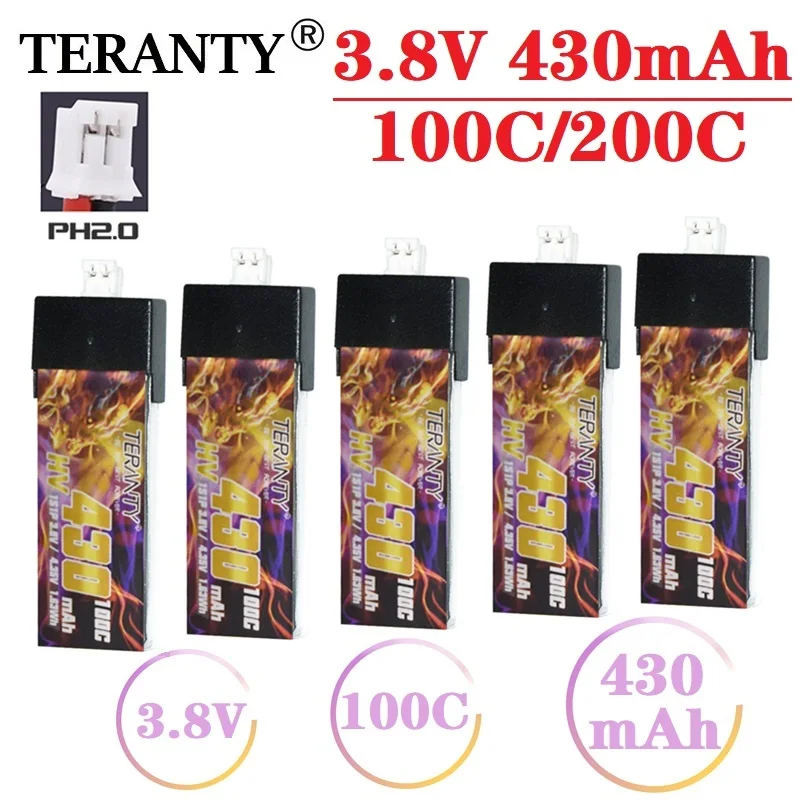 TERANTY 1S HV LiPo батарея 3,8 V 430mah 100C/200C для Tinyhawk Nanohawk FPV 4 оси UAV RC Дрон части с вилкой PH2.0
TERANTY 1S HV LiPo батарея 3,8 V 430mah 100C/200C для Tinyhawk Nanohawk FPV 4 оси UAV RC Дрон части с вилкой PH2.0