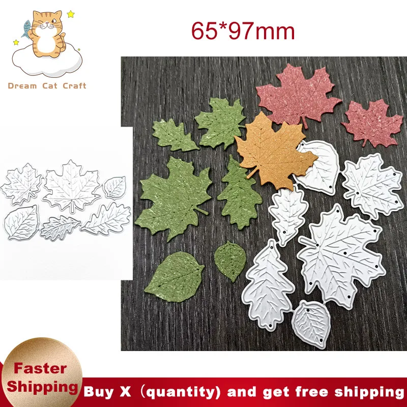 New 6Pcs Leaves Foliage Maple Leaf Metal Cutting Dies Cut Mold Card Scrapbook Paper Knife Mould Blade Punch DIY Handicrafts 2022
New 6Pcs Leaves Foliage Maple Leaf Metal Cutting Dies Cut Mold Card Scrapbook Paper Knife Mould Blade Punch DIY Handicrafts 2022