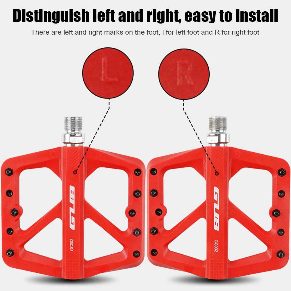 Bicycle Pedals GUB GC002 2pcs Bicycle Pedal Anti Slip Cycling Nylon Flat Platform Pedals Anti Slip Nail DU+Bearing Cycling Part
Bicycle Pedals GUB GC002 2pcs Bicycle Pedal Anti Slip Cycling Nylon Flat Platform Pedals Anti Slip Nail DU+Bearing Cycling Part