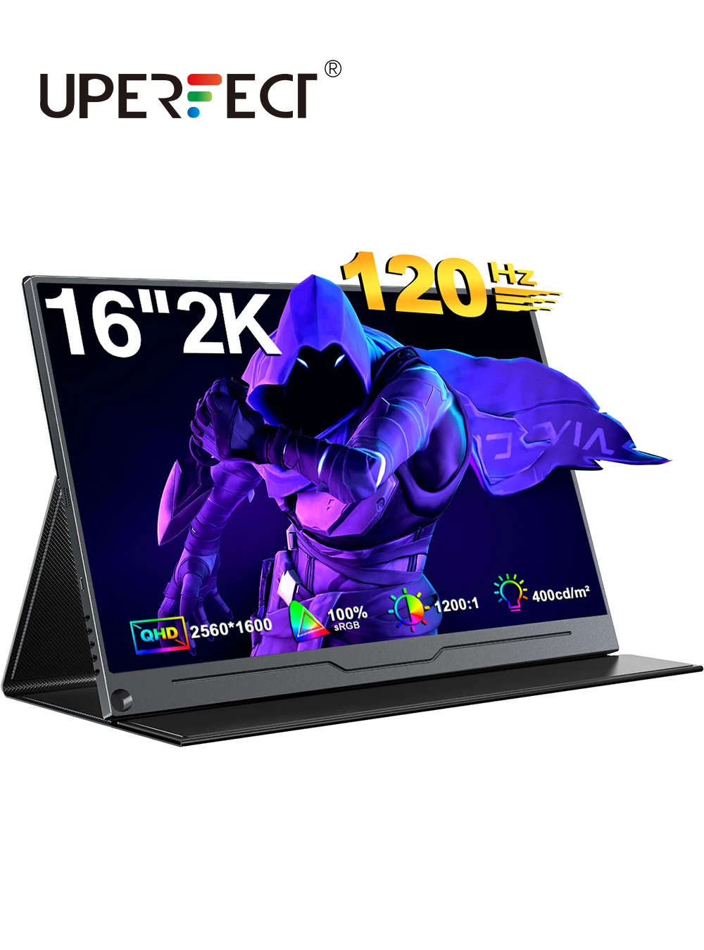 UPERFECT 2K 16'' 120Hz Portable Gaming Monitor 2560x1600 QHD Travel Laptop Display IPS Computer External Second Screen USB C HD
UPERFECT 2K 16'' 120Hz Portable Gaming Monitor 2560x1600 QHD Travel Laptop Display IPS Computer External Second Screen USB C HD