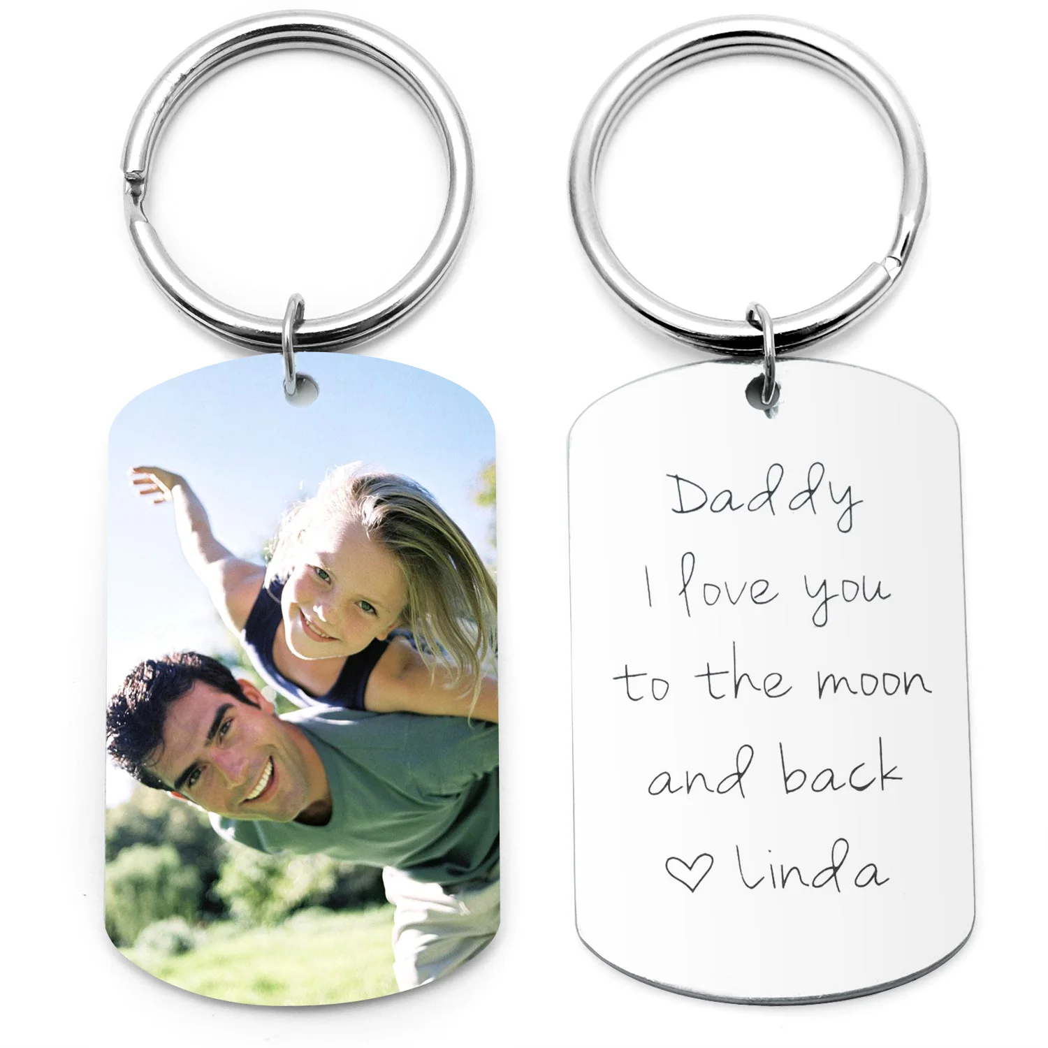 Custom Photo Keychain Personalized Picture Key Chain Customized Keyring Jewelry Double Sided Gift For Father's Day Christmas
Custom Photo Keychain Personalized Picture Key Chain Customized Keyring Jewelry Double Sided Gift For Father's Day Christmas