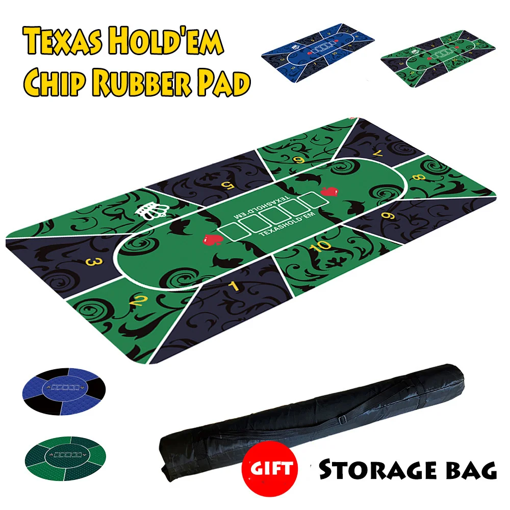 Hold'em Texas Poker Mat Durable Rubber Home Gaming Desk Pad Tablecloth with Flower Pattern Board Game Accessory
Hold'em Texas Poker Mat Durable Rubber Home Gaming Desk Pad Tablecloth with Flower Pattern Board Game Accessory