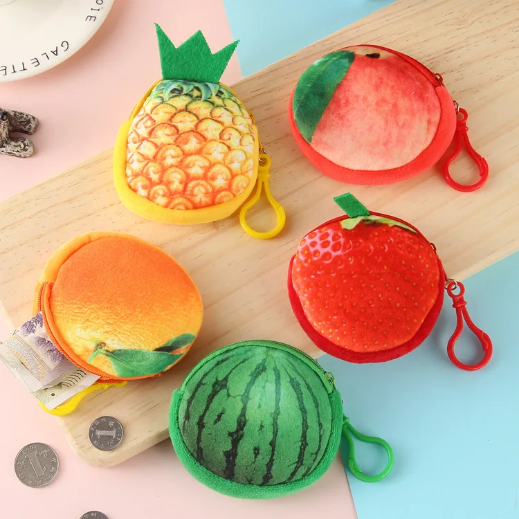 Cute Plush Coin Purse Simulation Fruit Coin Bag Cute Portable Hook Girls Kisds Mini Coin Bag
Cute Plush Coin Purse Simulation Fruit Coin Bag Cute Portable Hook Girls Kisds Mini Coin Bag