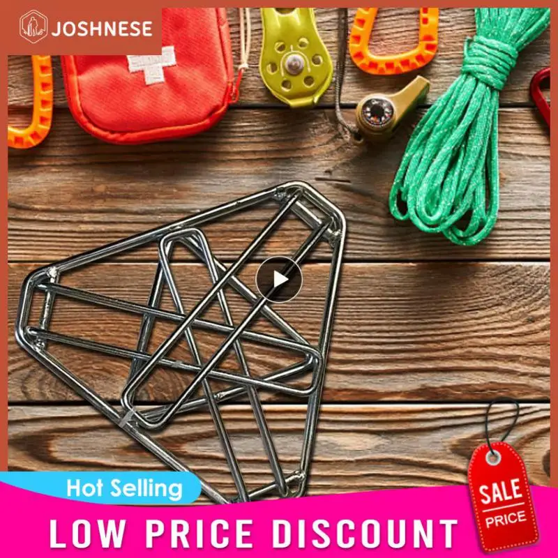 New Field Kitchen Silvery Stainless Steel Firemaking Pot Rack High-quality Barbecue Rack Outdoor Camping Supplies Accessories
New Field Kitchen Silvery Stainless Steel Firemaking Pot Rack High-quality Barbecue Rack Outdoor Camping Supplies Accessories