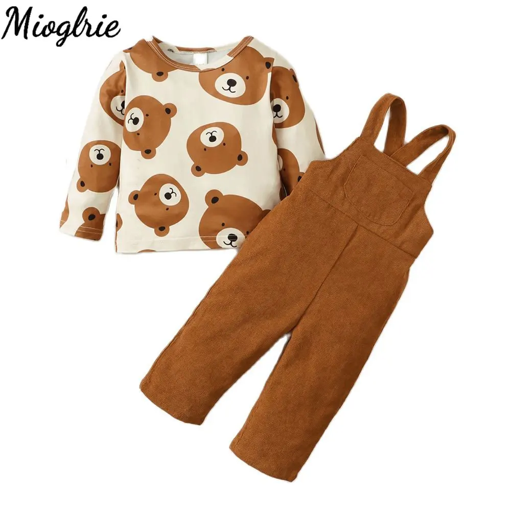 6-24 Months Baby Boy Girl Clothes Cute Bear Top + Overalls Toddler Boy Outfits Baby Jumpsuits Baby Girl Autumn Winter Clothes 
6-24 Months Baby Boy Girl Clothes Cute Bear Top + Overalls Toddler Boy Outfits Baby Jumpsuits Baby Girl Autumn Winter Clothes
