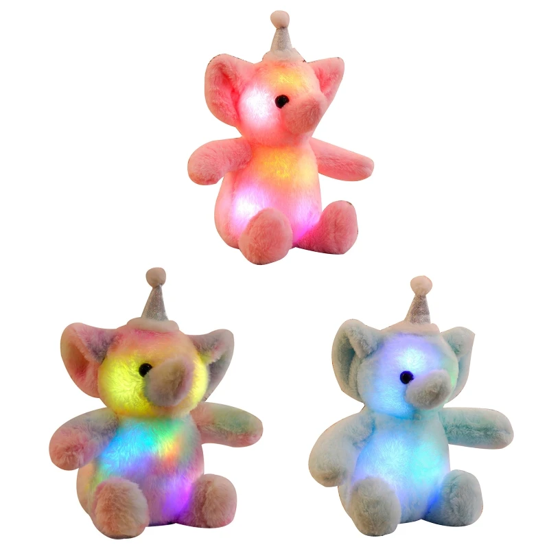 Q9QB 12in Stuffed Animal Elephant LED Doll Desk Accessories Infant Room Car Ornament
Q9QB 12in Stuffed Animal Elephant LED Doll Desk Accessories Infant Room Car Ornament
